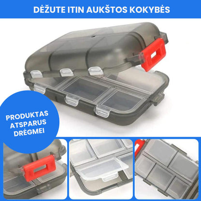 TravelMed™ - nešiojama tablečių dėžutė (2 vnt.) – bendras vaizdas