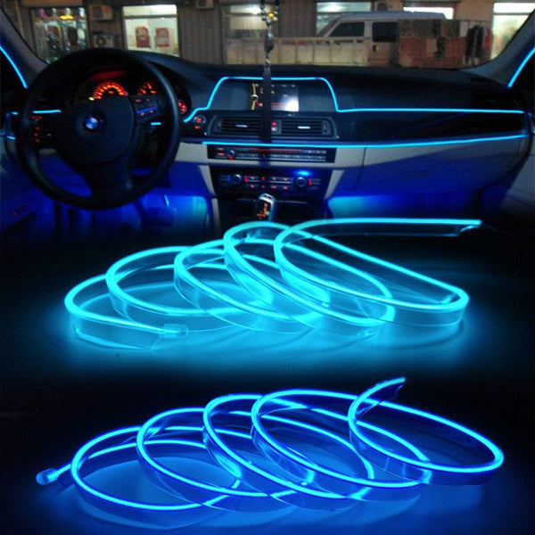 LED juostelė automobilio salonui – mėlyna LED juostelė