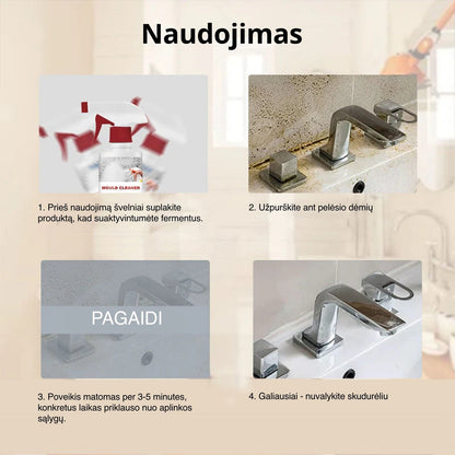 Pelėsių ir grybų nano valiklis – šoninis vaizdas