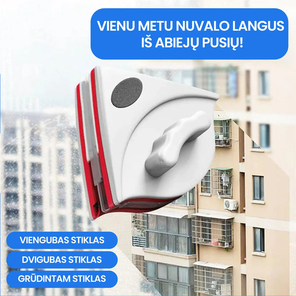 Magnetinis langų valytuvas – bendras vaizdas