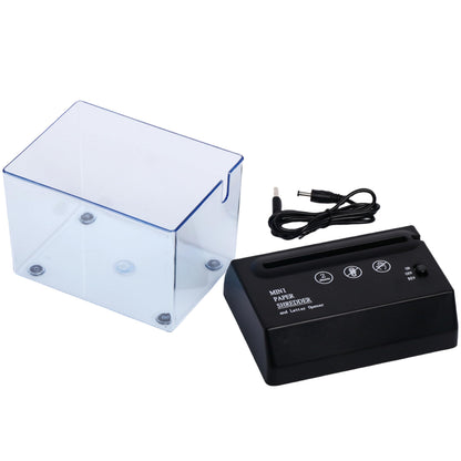 Mini smulkintuvo komplektacija baltame fone
