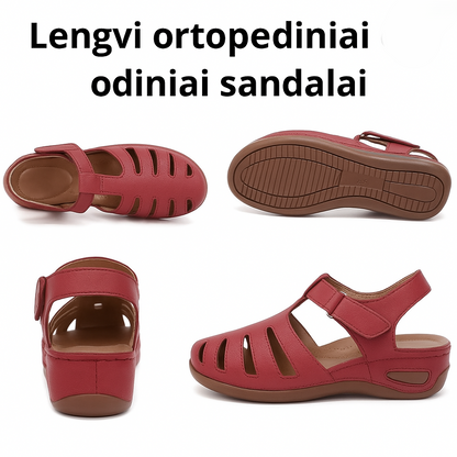 Lengvi ortopediniai odiniai sandalai aukščiausios kokybės