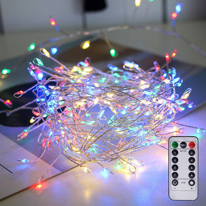 LED vario vielos girlianda jaukiam namų apšvietimui – šoninis vaizdas