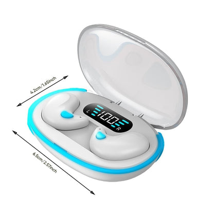 Kaulų laidumo Bluetooth ausinės miegui ir sportui – matmenų schema