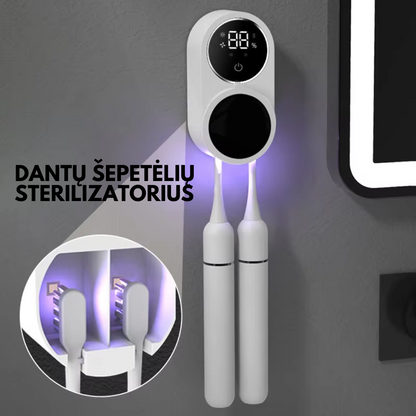 Dantų šepetėlių sterilizatorius – bendras vaizdas
