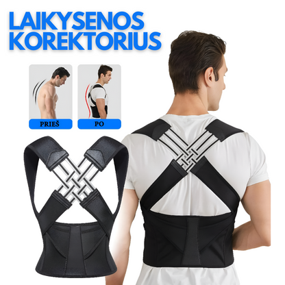 Laikysenos ir nugaros korektorius – bendras vaizdas