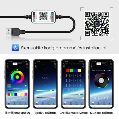 programėlės ir valdiklio naudojimo instrukcija