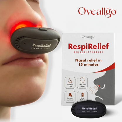 RespiRelief prietaisas naudojamas prie nosies