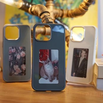 Išmanusis E-ink™ telefono dėkliukas keičiantis nuotraukas – detalė stambiu planu
