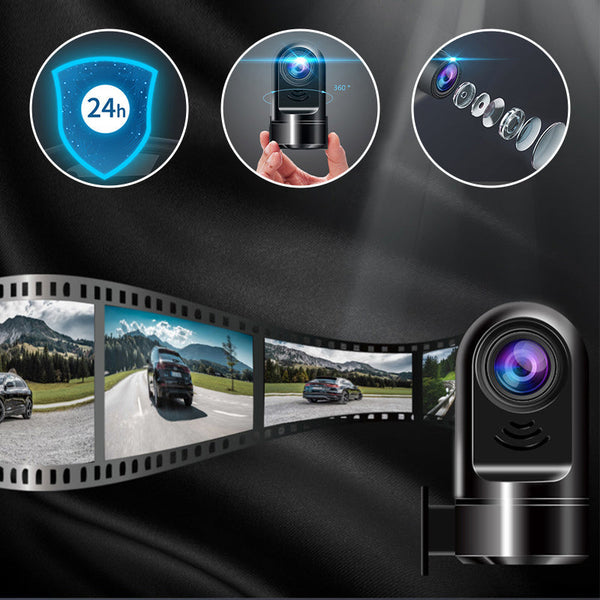 360° Rotuojanti mini kamera su HD raiška – bendras vaizdas