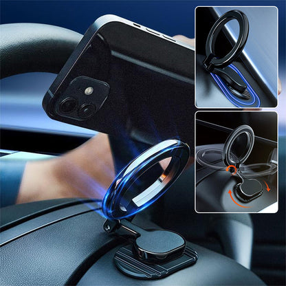 Magnetinis mobiliojo telefono laikiklis – žiedinis telefono laikiklis automobilyje, laikomas rankoje