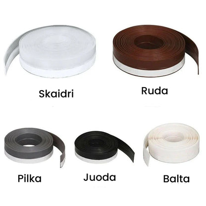 Silikoninė sandarinimo juosta – pakuotė ir komplektas