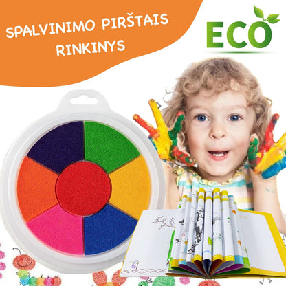 Spalvinimo pirštais rinkinys – galimi variantai
