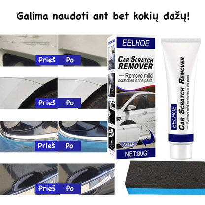 Rinkinys kėbulo įbrėžimams šalinti – šoninis vaizdas