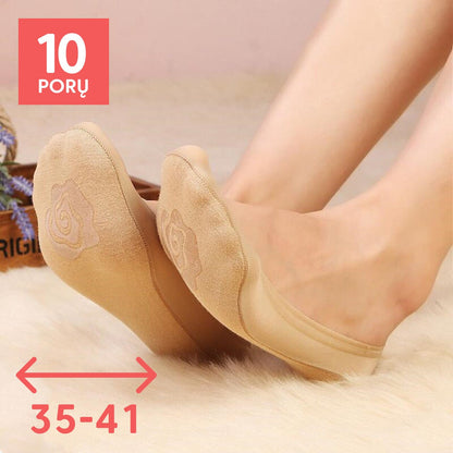 Pėdutės su neslystančiu padu (10 porų) – galimi variantai