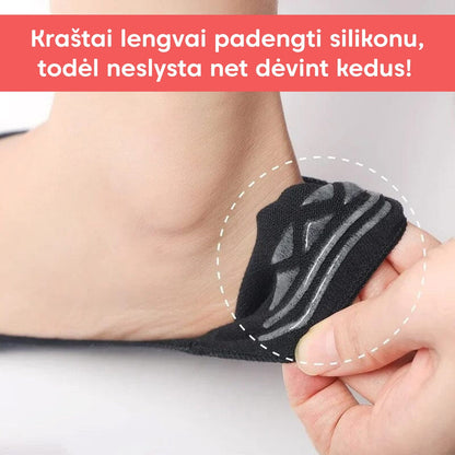 Pėdutės su neslystančiu padu (10 porų) – priekinė pusė
