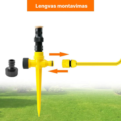 Automatinė vejos laistymo sistema – naudojimo pavyzdys