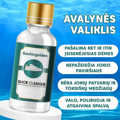 Naujoviškas avalynės valiklis Gochicgolden™ – naudojimo pavyzdys