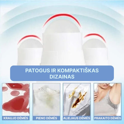 Dėmių šalinimo pieštukai (2 vnt.) – naudojimo pavyzdys