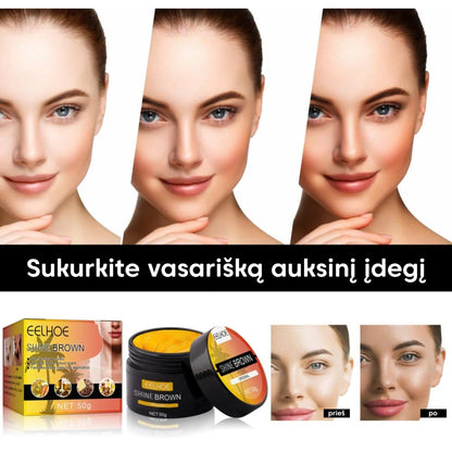 Įdegį skatinantis gelis - BYROKKO Shine Brown – šoninis vaizdas