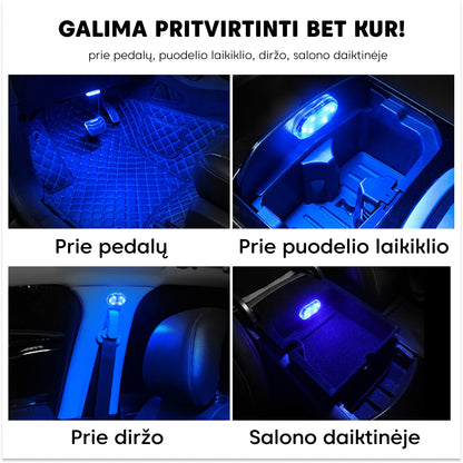 Belaidės LED jutiklinės lemputės – 2 vnt. – tvirtinimo būdas