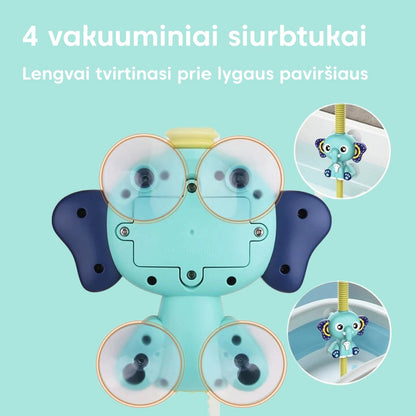 Vaikiškas dušas "Drambliukas" – šoninis vaizdas