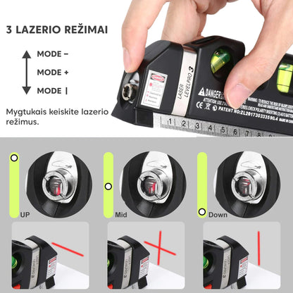 Lazerinis matuoklis "4-Viename" – konstrukcijos detalė