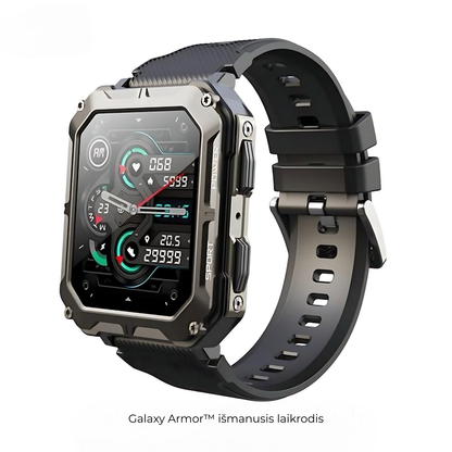 Galaxy Armor™ išmanusis laikrodis - sutaupykite 100 €+ už nesunaikinamą išmanųjį laikrodį, skirtą iOS ir Android