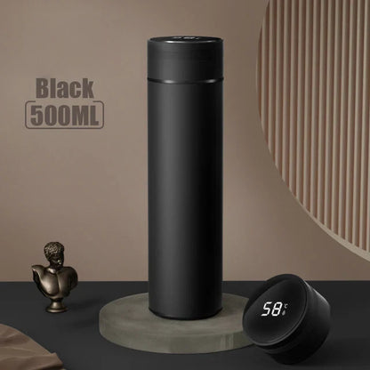 juodas 500 ml termosas dovanų dėžutėje