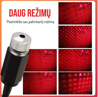 Keli raudonų šviesos taškų projekcijos režimai