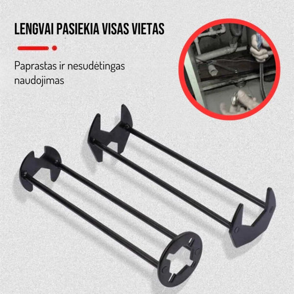 Dviejų tipų ilgi kriauklės veržliarakčiai