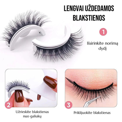 Blakstienų be klijų uždėjimo žingsniai