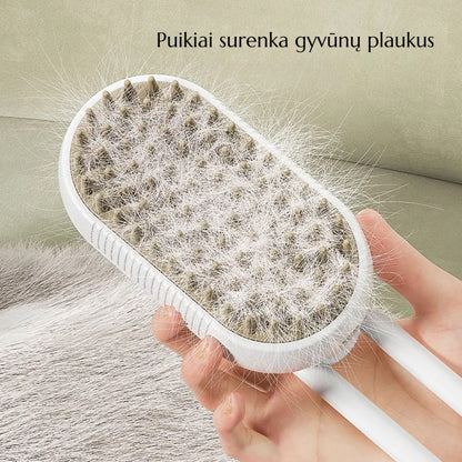 Šepetyje surinkti augintinio plaukai