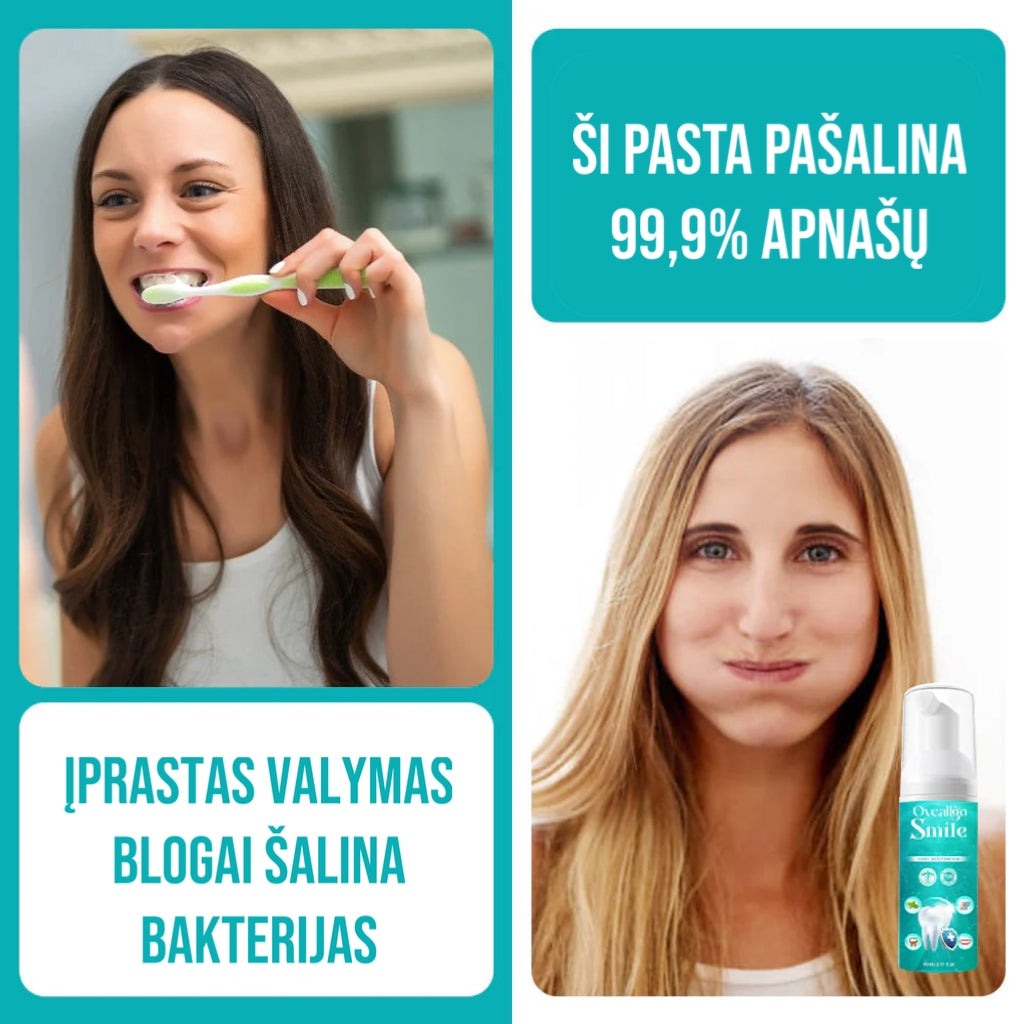 Dantų balinimo skystis Smile su 99,99% bakterijų naikinimu