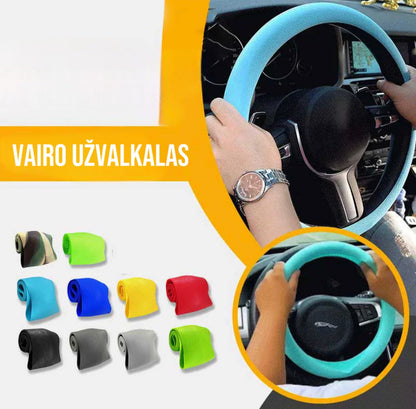 Silikoninis automobilio vairo užvalkalas – bendras vaizdas