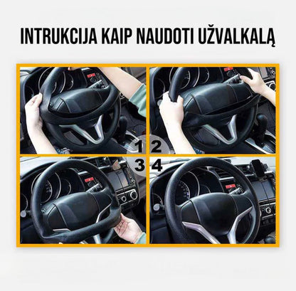 Silikoninis automobilio vairo užvalkalas – vidinė dalis