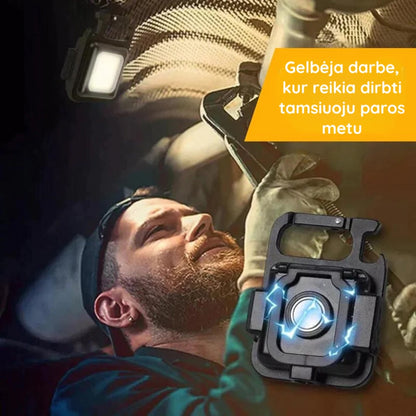 avarinė šviesa pritvirtinta dirbtuvėse