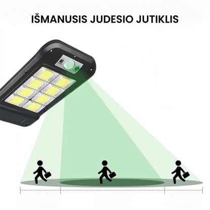 judesio jutiklio veikimo iliustracija