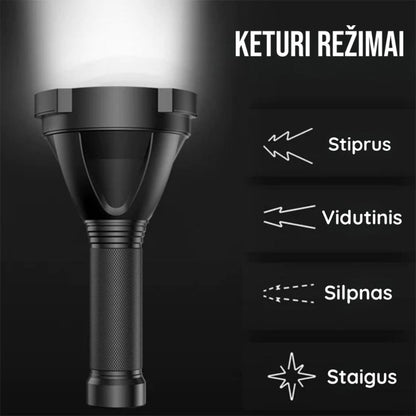 keturi žibintuvėlio švietimo režimai