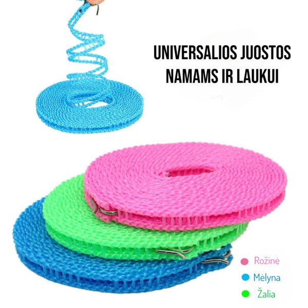 spalvotos juostos ritiniuose