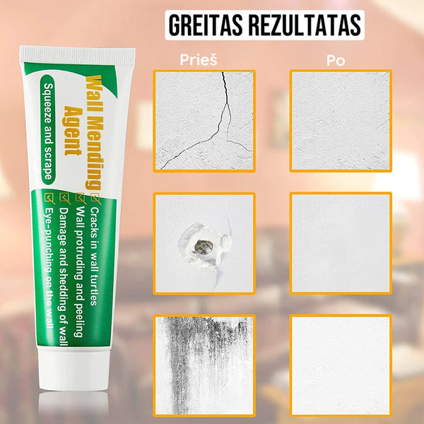 Sienų remonto pasta nedideliems įtrūkimams ir skylėms
