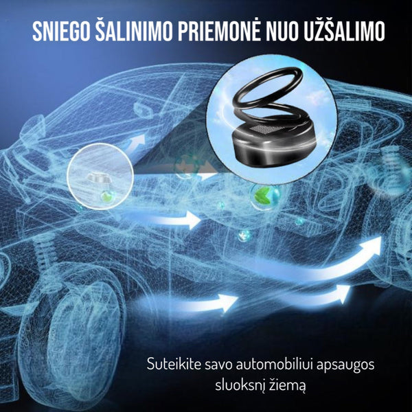 Kinetinis automobilio stiklo šildytuvas – šildytuvas ant automobilio stiklo