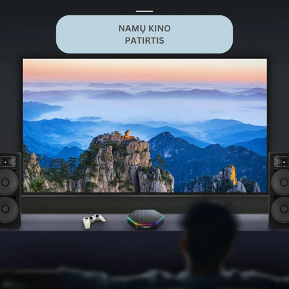 6K TV dėžutė - nemokami kanalai iš viso pasaulio – detalė stambiu planu