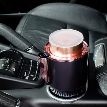 Išmanusis automobilio puodelio laikiklis – šoninis vaizdas