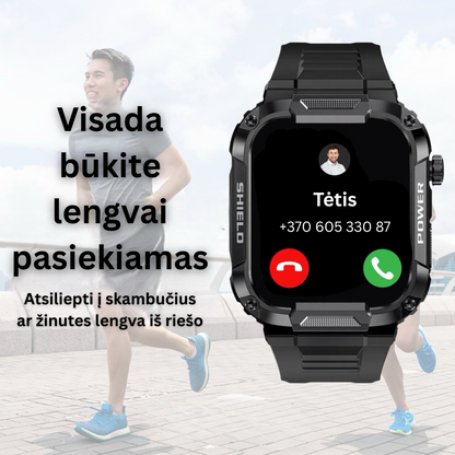 Galaxy Armor™ išmanusis laikrodis - sutaupykite 100 €+ už nesunaikinamą išmanųjį laikrodį, skirtą iOS ir Android