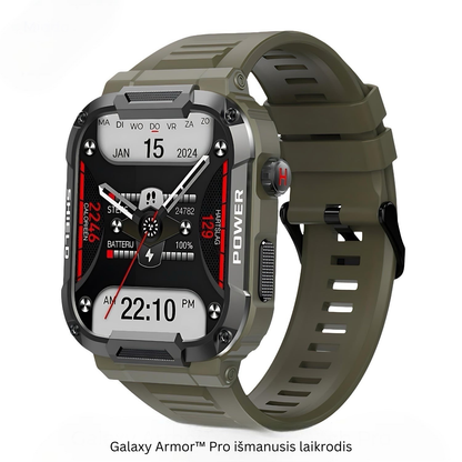Galaxy Armor™ išmanusis laikrodis - sutaupykite 100 €+ už nesunaikinamą išmanųjį laikrodį, skirtą iOS ir Android