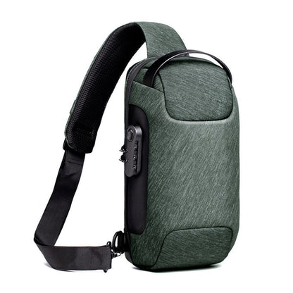 SwissBag™ - Vyriška rankinė per petį – naudojimo pavyzdys