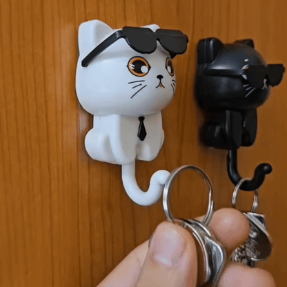 🕶️ Animacinių filmų katės raktų pakabukas