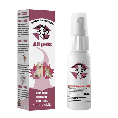 Purškalo nuo vabzdžių dėžutė ir 25 ml buteliukas