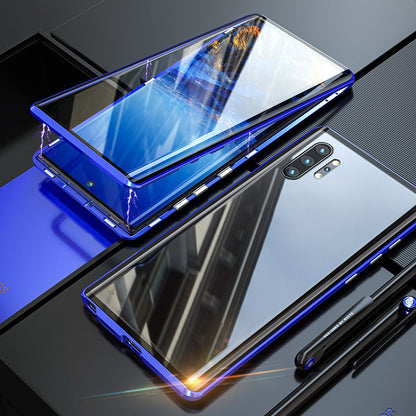 Grūdinto stiklo dvipusis telefono dėklas (Samsung modeliui) – paruoštas naudoti, S10